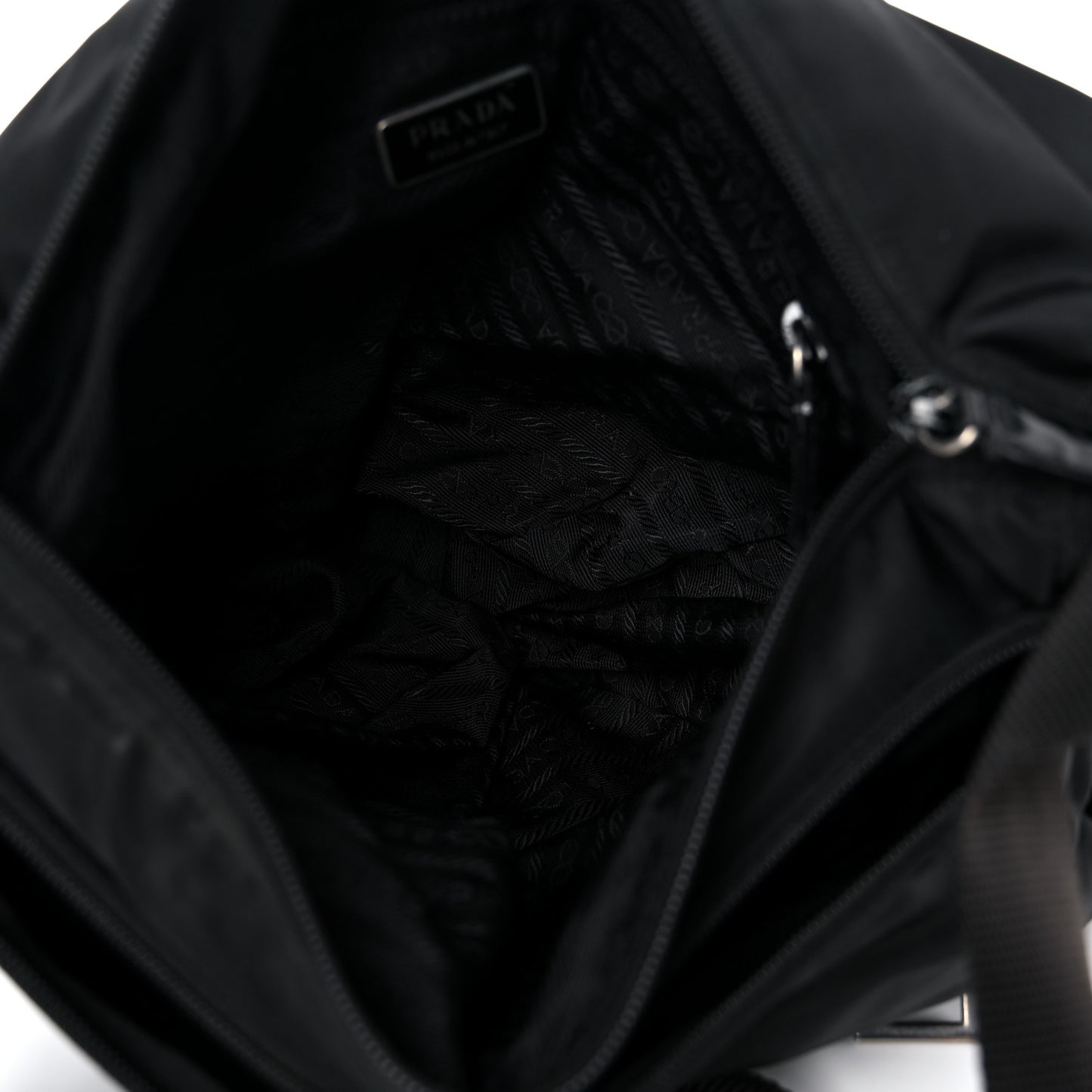 Nylon Vela Messenger Bag Black
