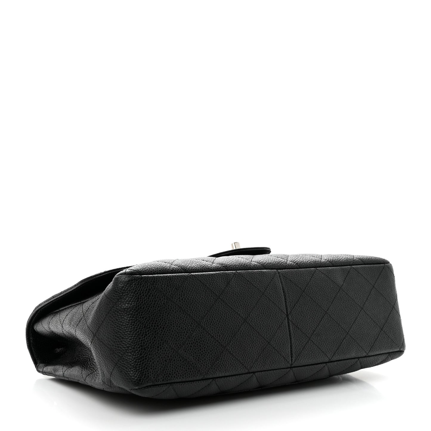 Caviar Quilted Jumbo Single Flap Black