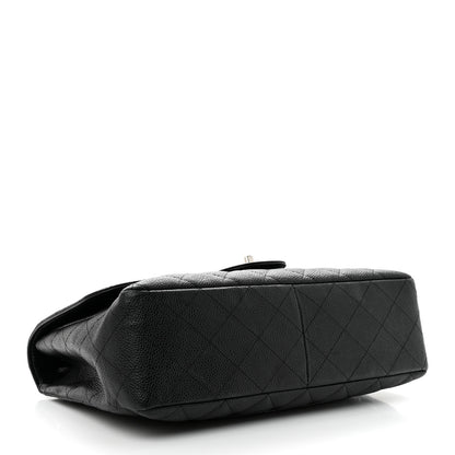 Chanel Caviar Quilted Jumbo Single Flap Black 4 of 13