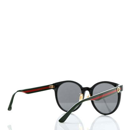 Gucci Acetate GG Web Round Eye Sunglasses GG0416SK Black 4 of 7