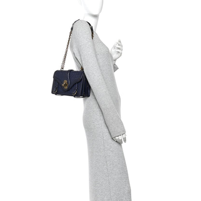 Bottega Veneta French Calfskin Intrecciato City Knot Bag Sapphire 2 of 9