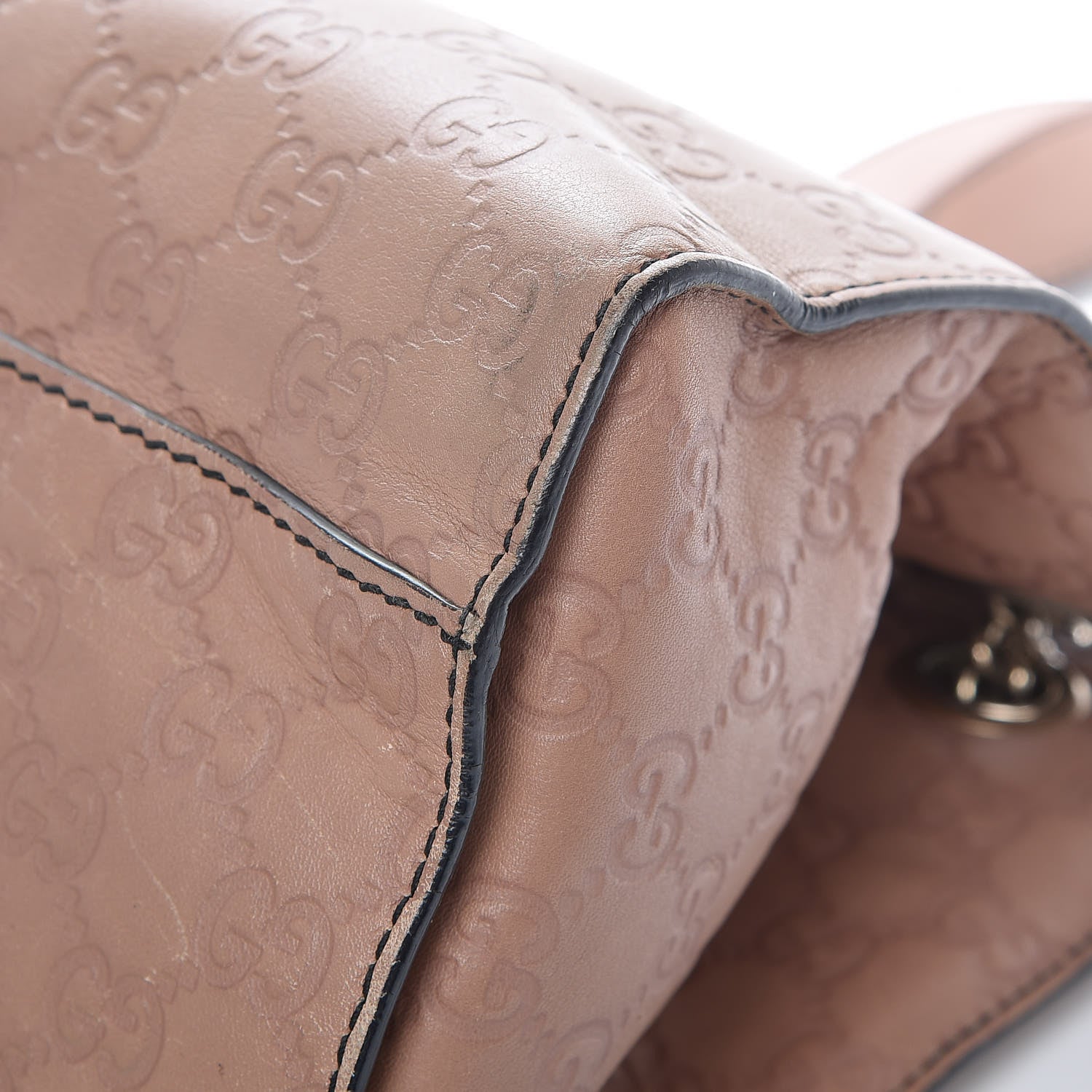 Gucci Guccissima Large Emily Chain Shoulder Bag Camelia 16 of 18