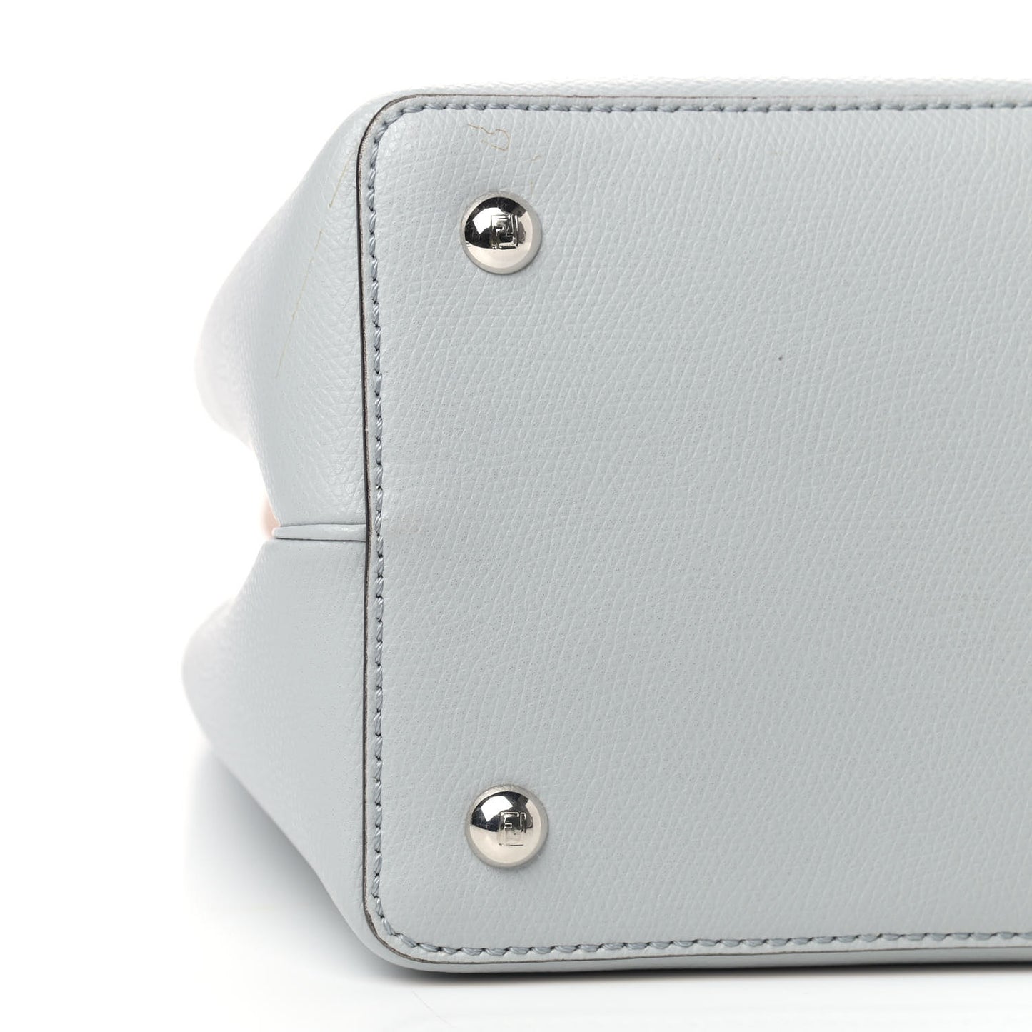 Vitello Cruise Monster Studded Petite 2Jours Tote Grigio Perla Amido Multicolor