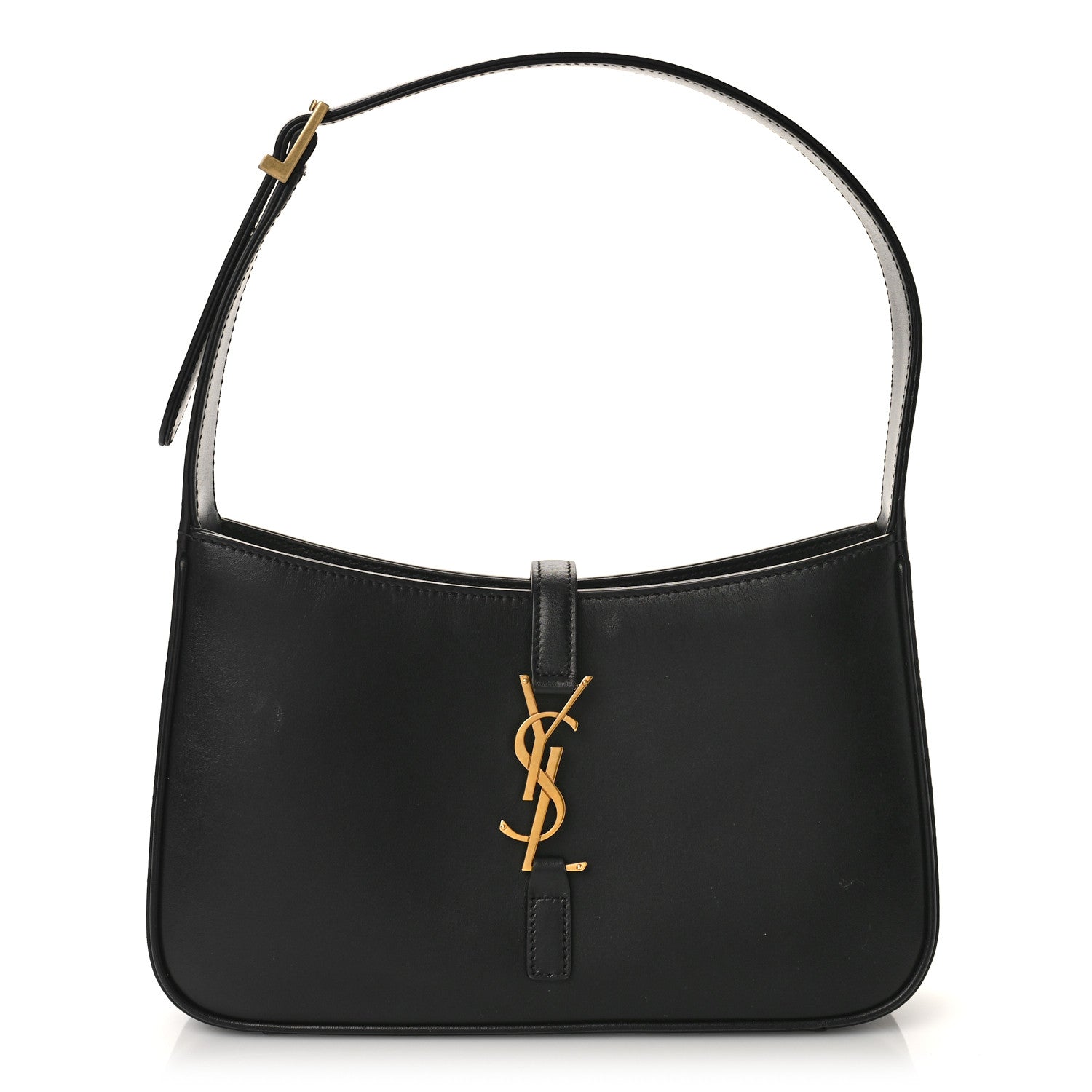 Saint Laurent Smooth Calfskin Le 5 A 7 Hobo Black 1 of 8