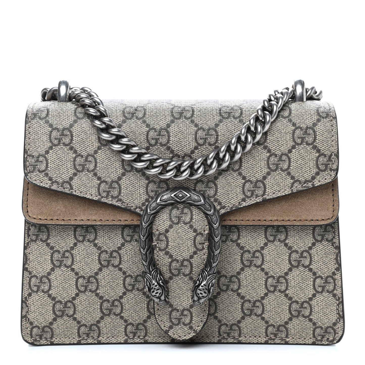 GG Supreme Monogram Mini Dionysus Shoulder Bag Taupe
