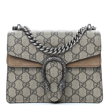 Gucci GG Supreme Monogram Mini Dionysus Shoulder Bag Taupe 1 of 12
