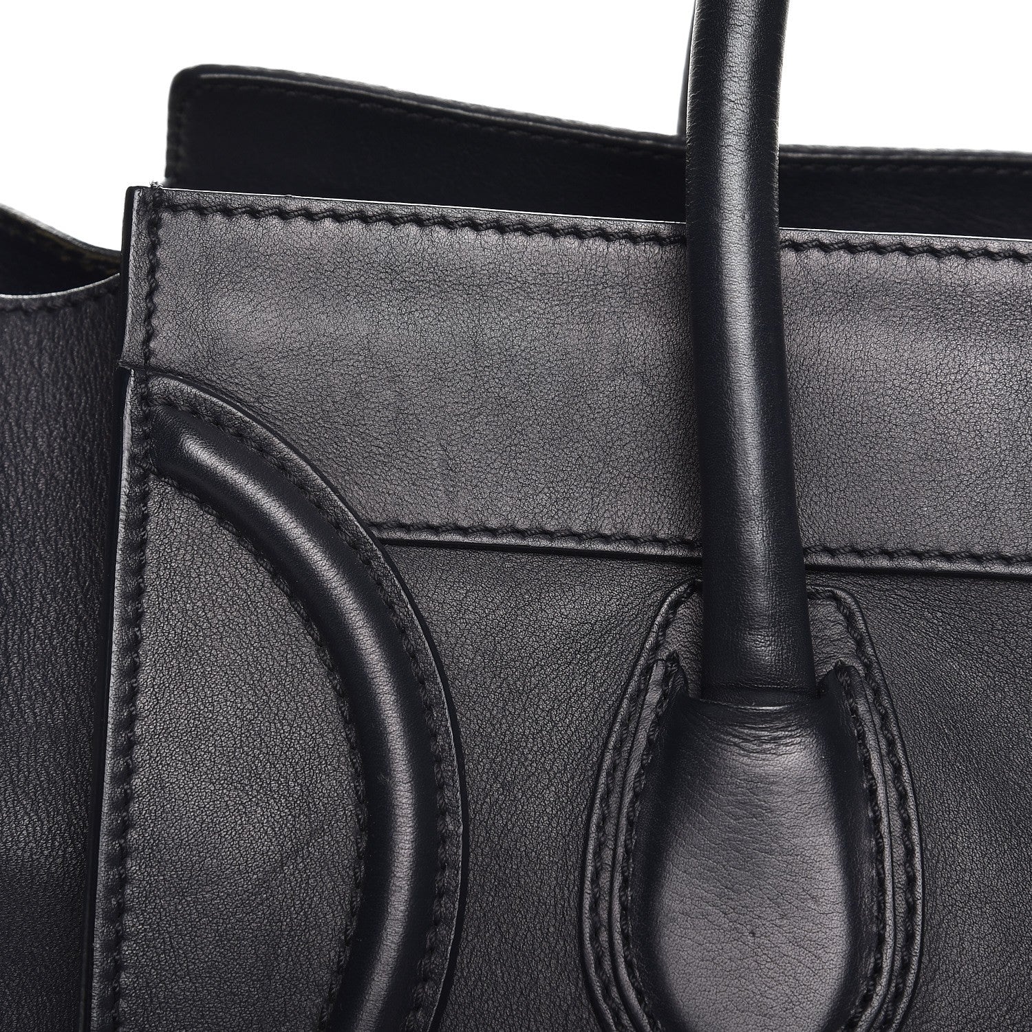 Celine Smooth Calfskin Mini Luggage Navy Blue 10 of 16
