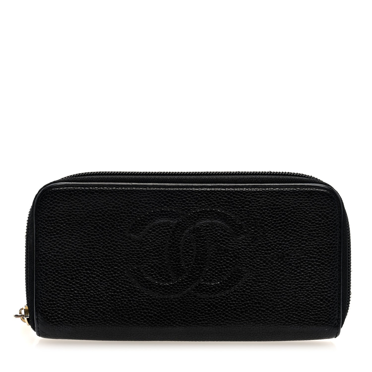 Chanel Caviar Large Timeless CC Zip Around Wallet Black 1 of 7