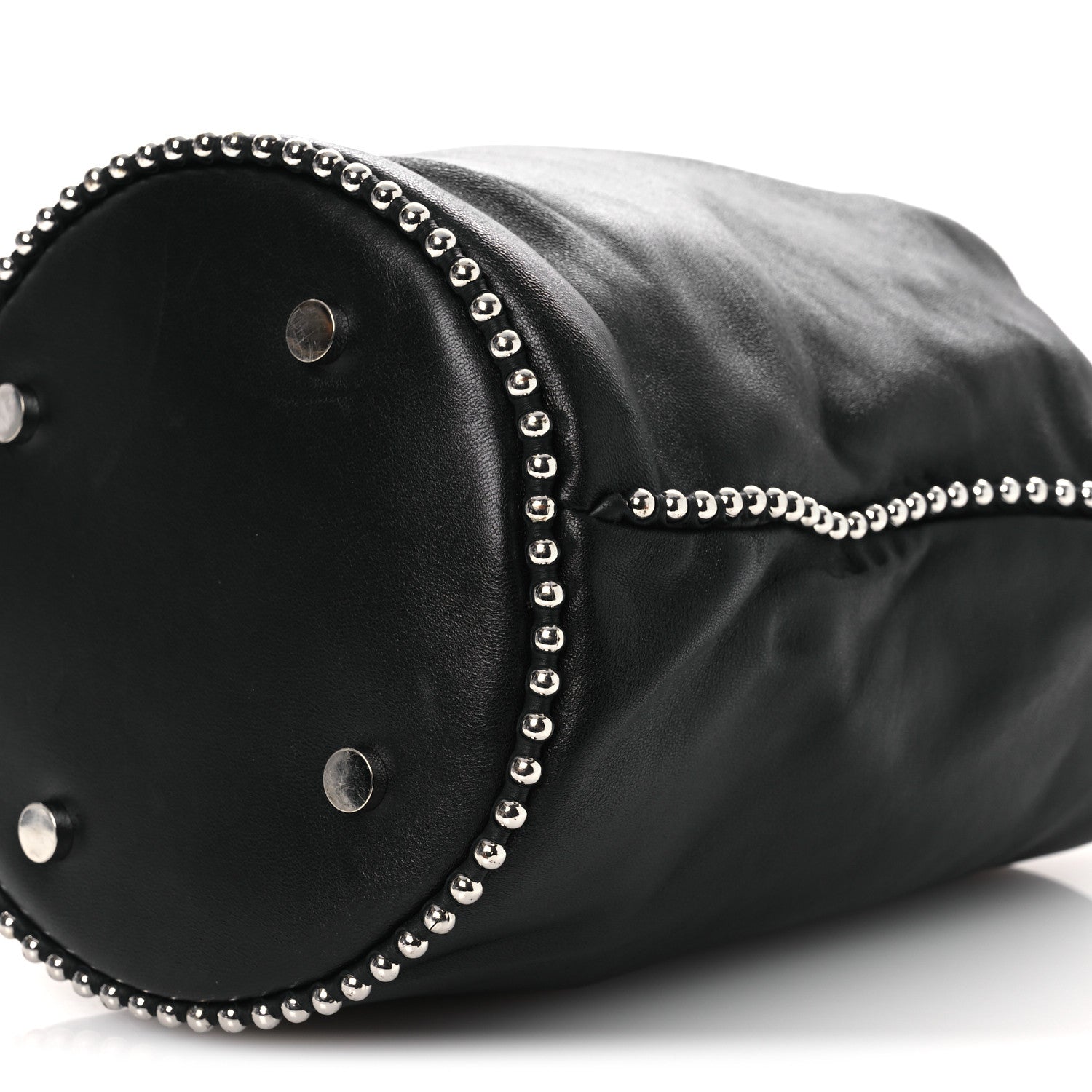 Alexander Wang Lambskin Attica Chain Dry Sack Bucket Bag Black 9 of 11