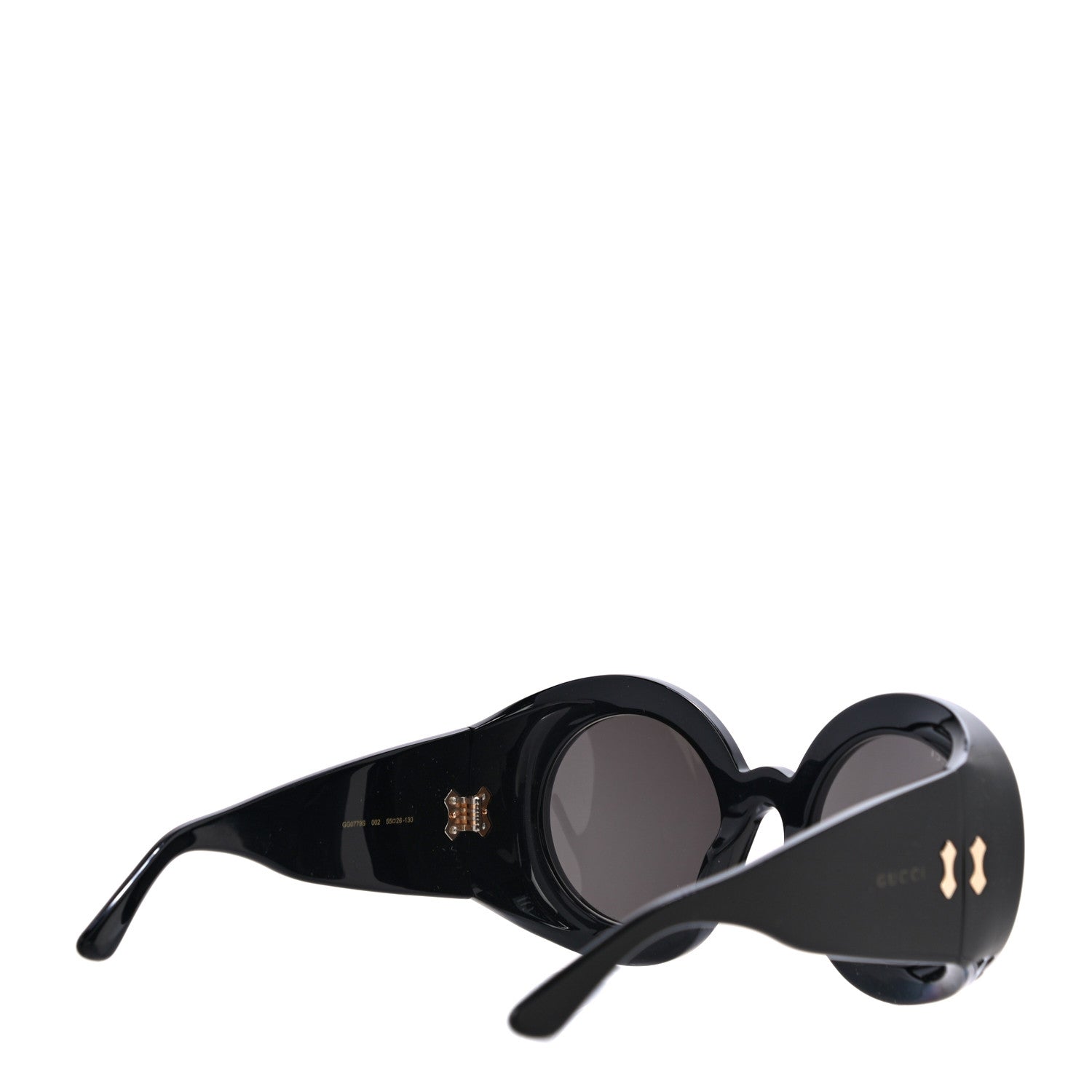 Gucci Acetate Round Sunglasses GG0779S Black 3 of 7