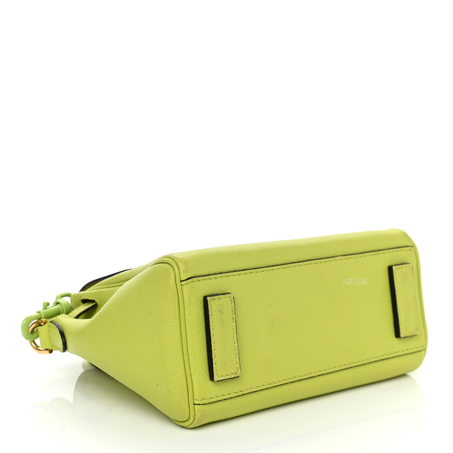 Calfskin Medusa Small Top Handle Handbag Lime