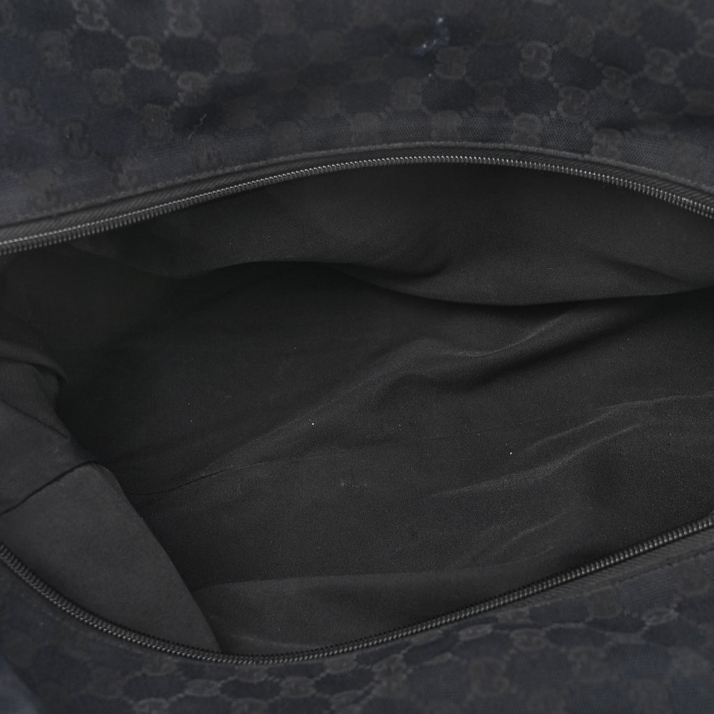 GG Monogram Web Medium Collapsible Carry On Duffle Black