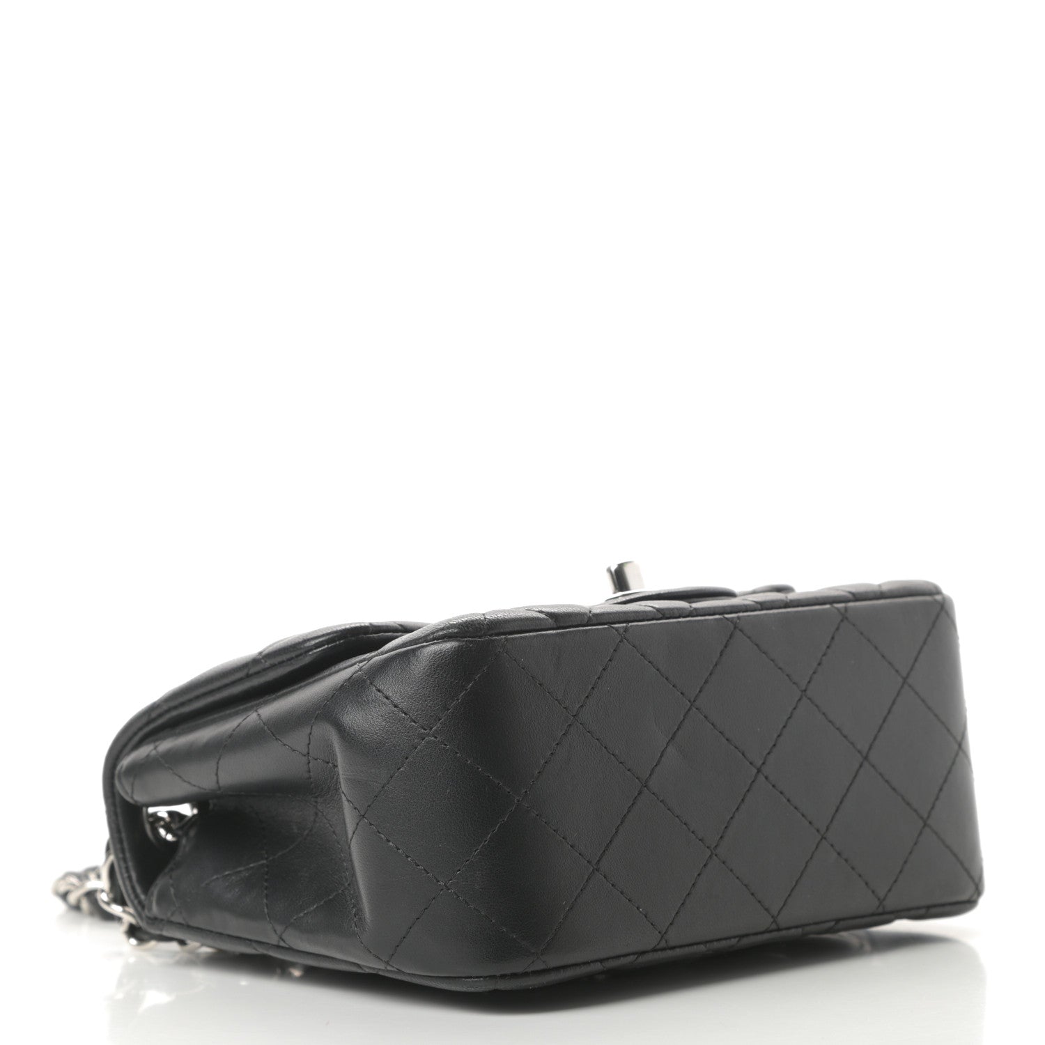 Chanel Lambskin Quilted Mini Square Flap Black 4 of 12