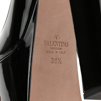 Valentino Garavani Patent Tan-Go 55/155mm Platform Pumps 38.5 Black 6 of 8