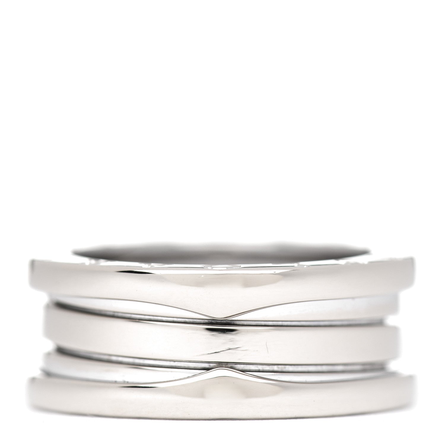 Bulgari 18K White Gold B.Zero1 Three-Band Ring 53 6.25 3 of 5