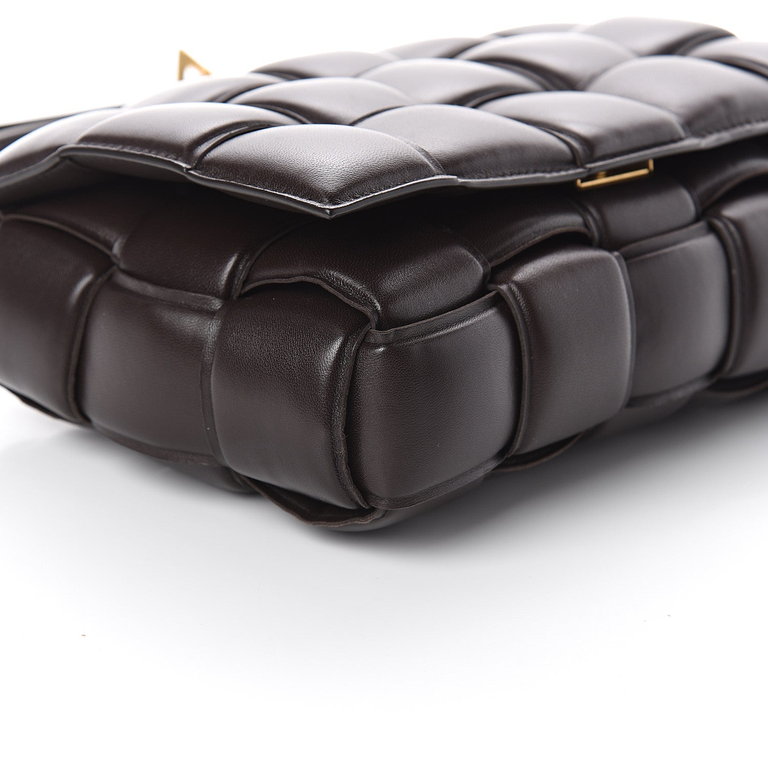 Bottega Veneta Nappa Maxi Intreccio Padded Cassette Crossbody Bag Fondente 7 of 8
