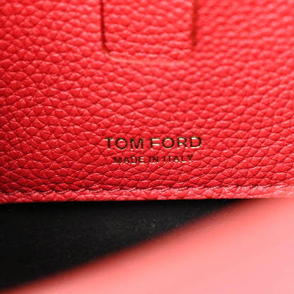 Tom Ford Grained Calfskin Mini Tara Long Strap Crossbody Bag Red 6 of 12