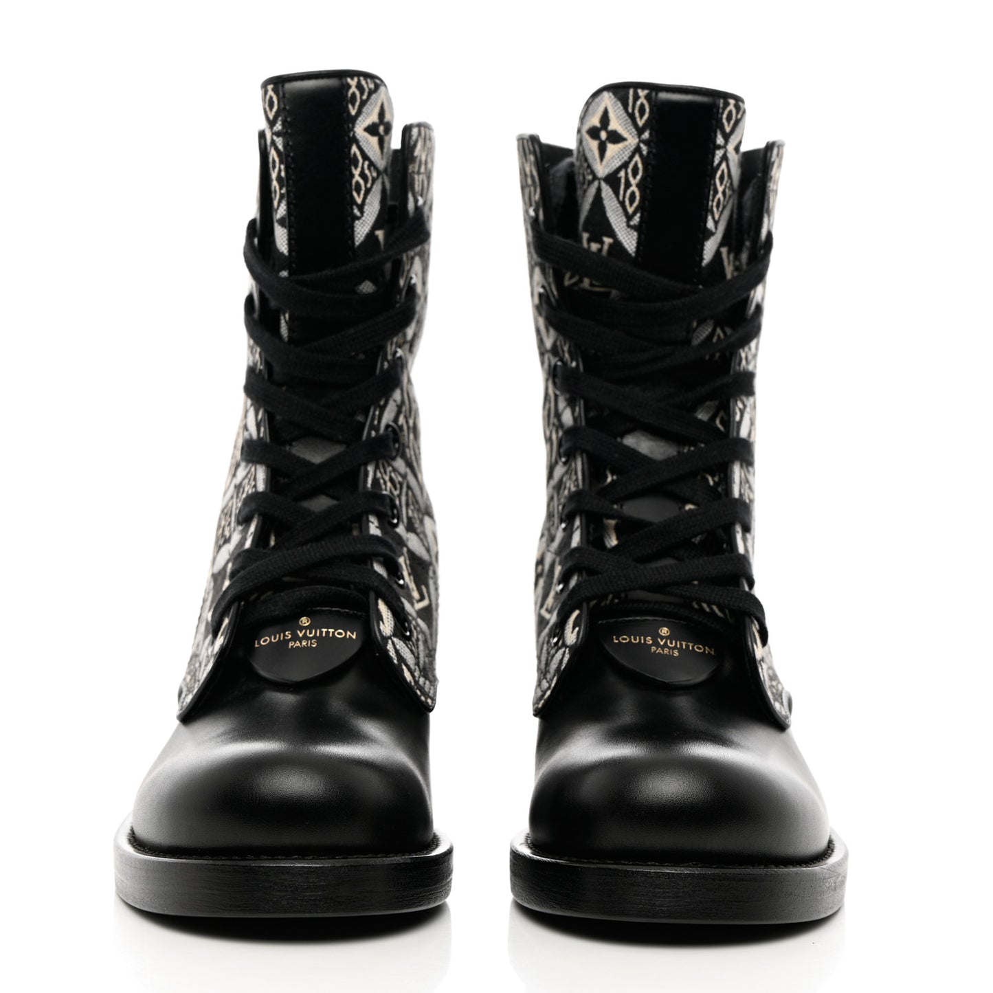 Jacquard Calfskin Since 1854 Metropolis Flat Ranger Boot 36 Gray