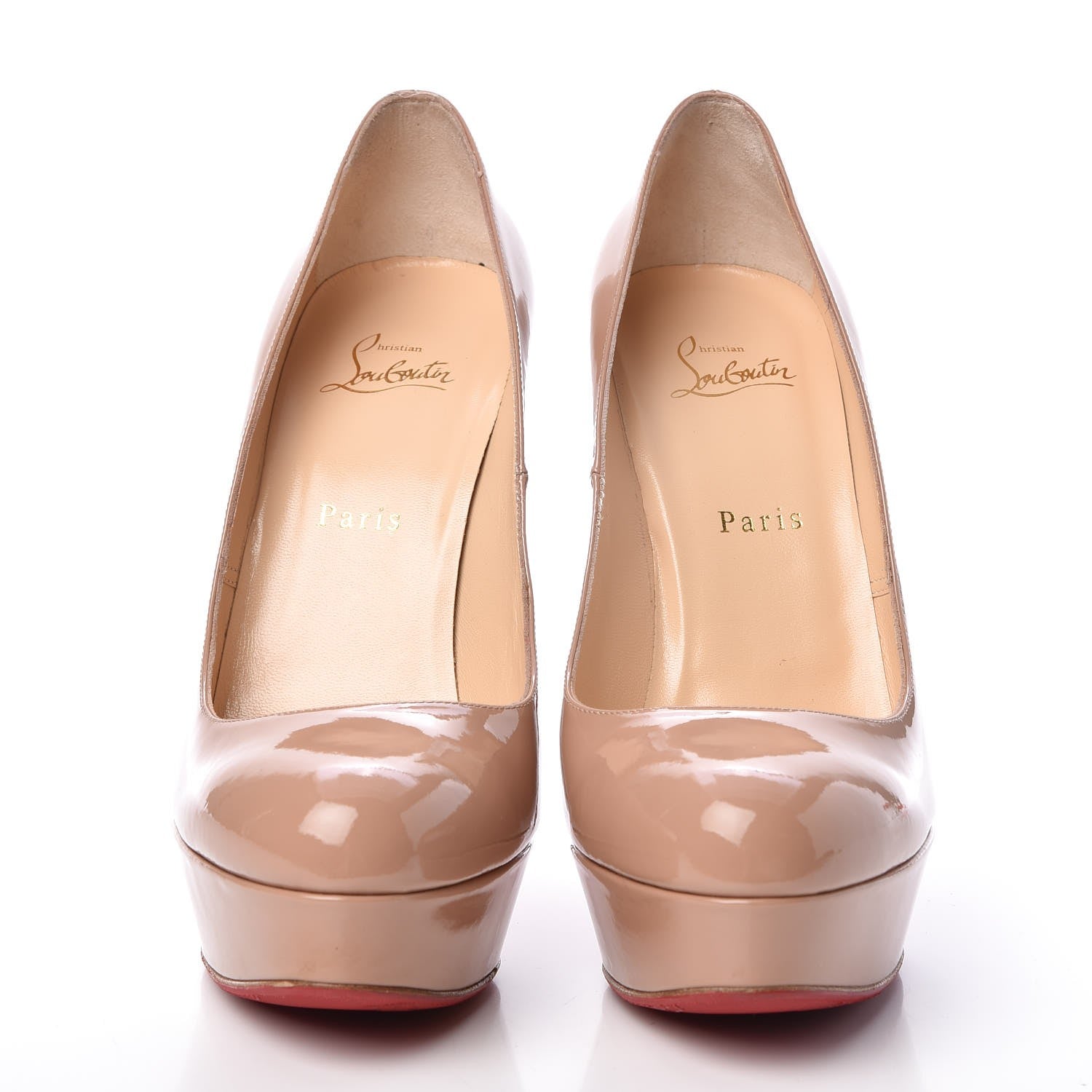 Christian Louboutin Patent Bianca 140 Pumps 40.5 Nude 2 of 11