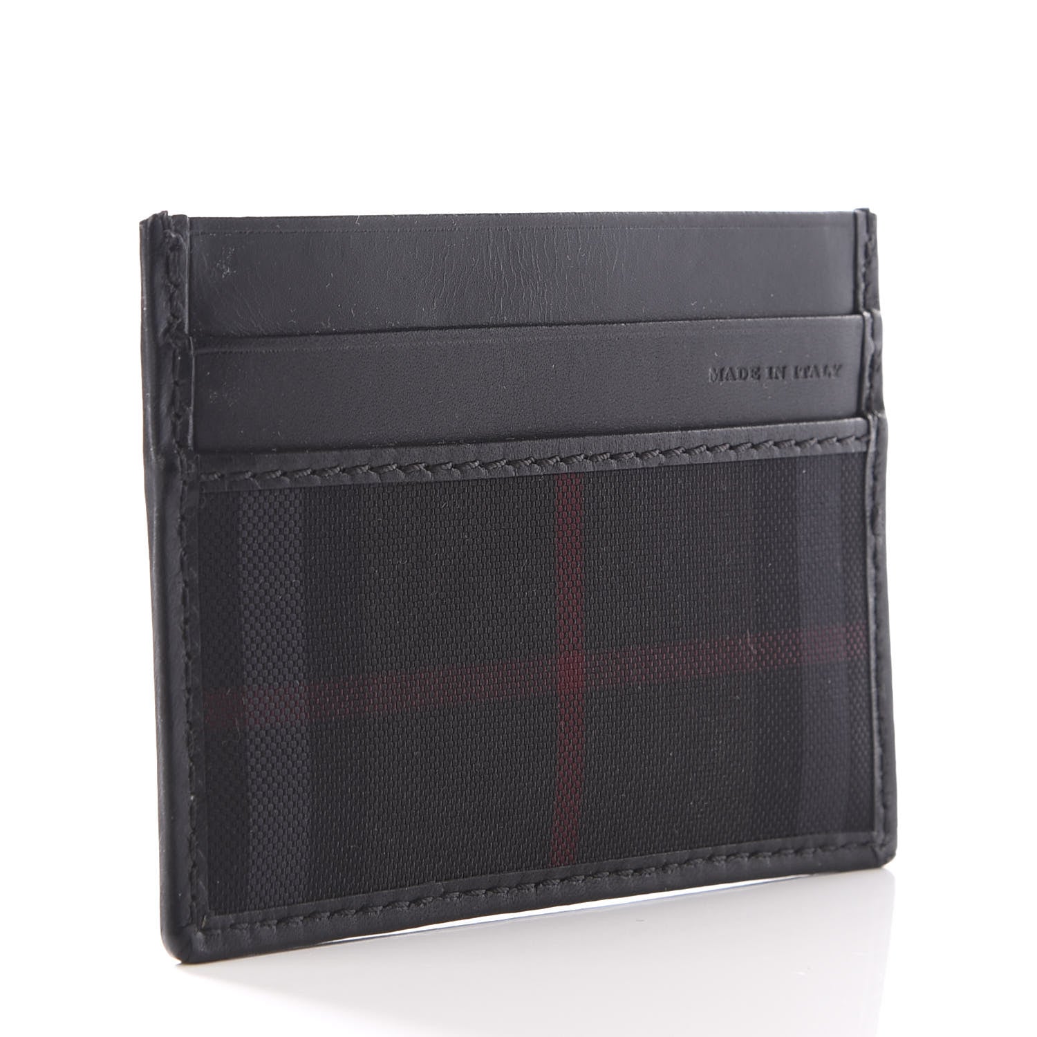 Burberry Horseferry Check Calfskin Card Case Charcoal Black 2 of 8