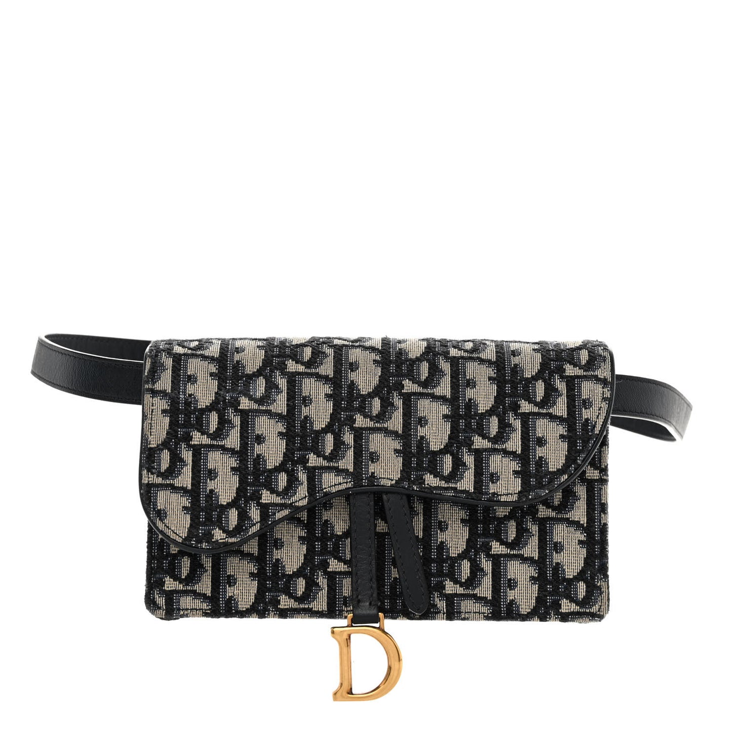 Oblique Saddle Belt Bag Blue