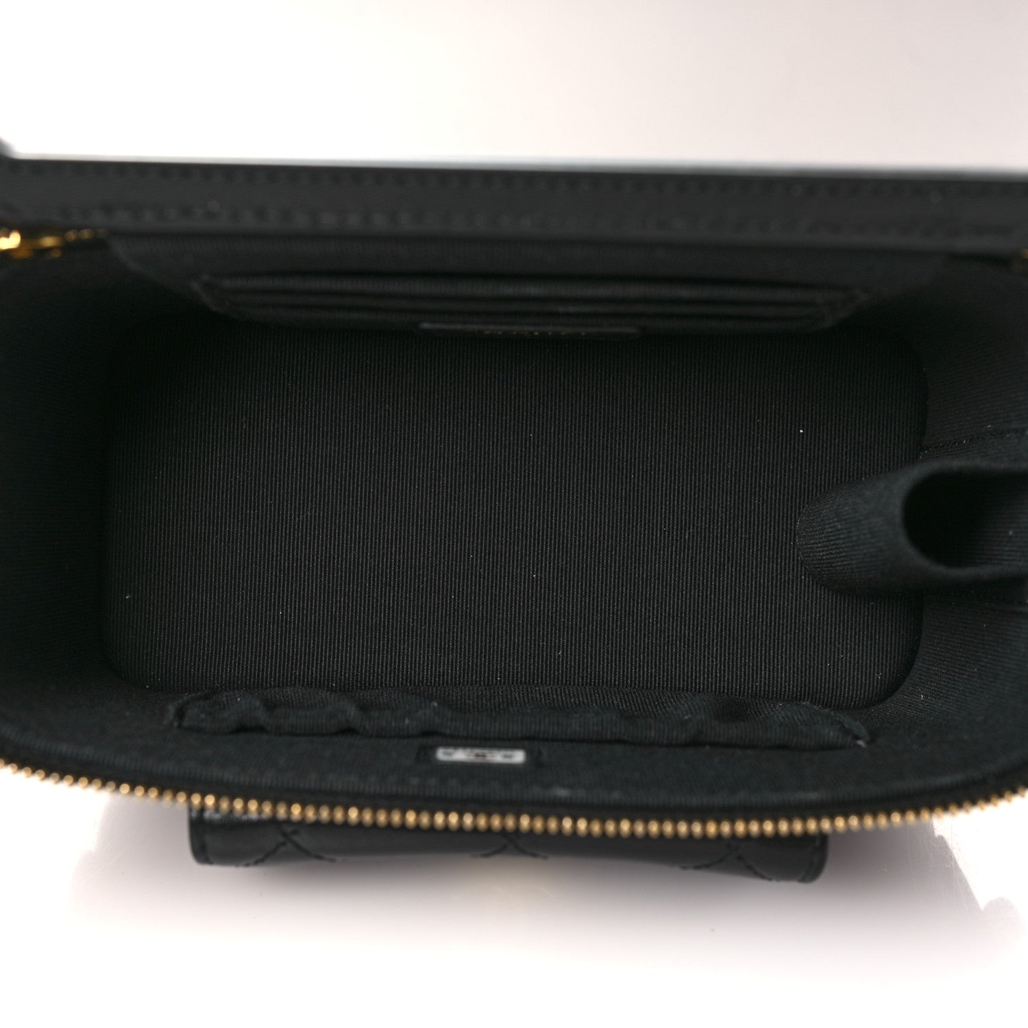 Chanel Lambskin Quilted Polly Pocket East West Top Vanity With Chain Black 5 of 10
