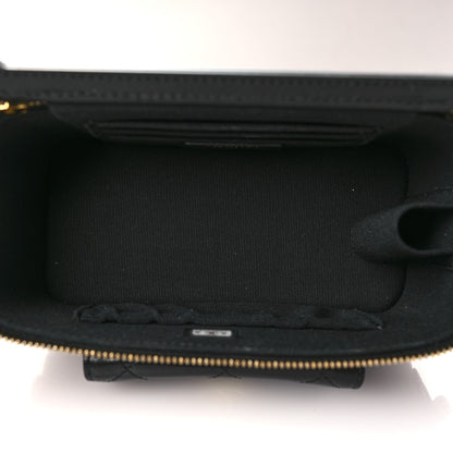 Chanel Lambskin Quilted Polly Pocket East West Top Vanity With Chain Black 5 of 10