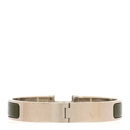 Hermes Enamel Narrow Clic Clac H Bracelet GM Vert Veronese 3 of 4