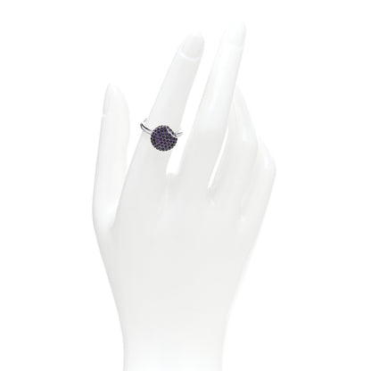 Boucheron 18K White Gold Amethyst Macaron Ring 53 6.5 2 of 4