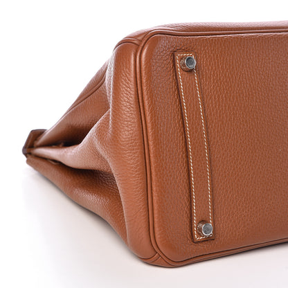 Hermes Taurillon Clemence Birkin 35 Gold 33 of 39