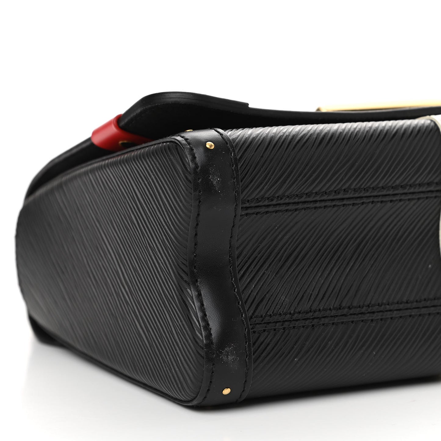 Epi Monogram Complice Trunks and Bags Twist Shoulder Bag MM Black