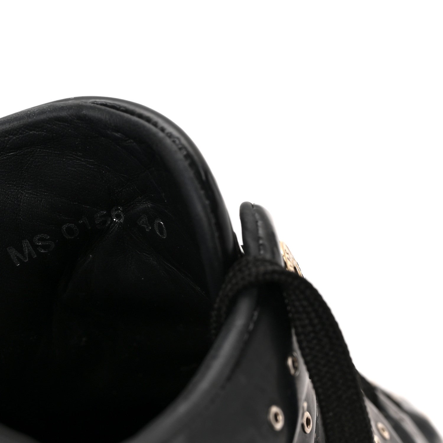 Louis Vuitton Patent Calfskin Studded Frontrow Sneakers 40 Black 8 of 8