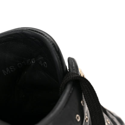 Louis Vuitton Patent Calfskin Studded Frontrow Sneakers 40 Black 8 of 8