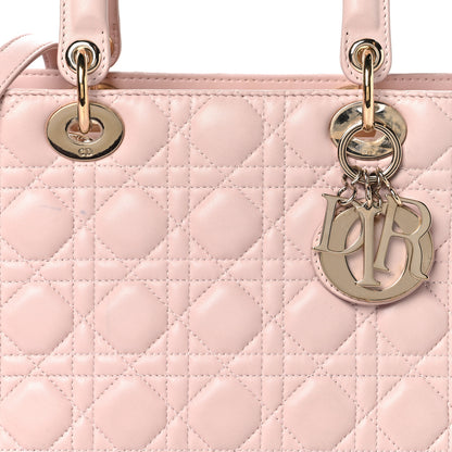 Christian Dior Lambskin Cannage Medium Lady Dior Light Pink 8 of 15