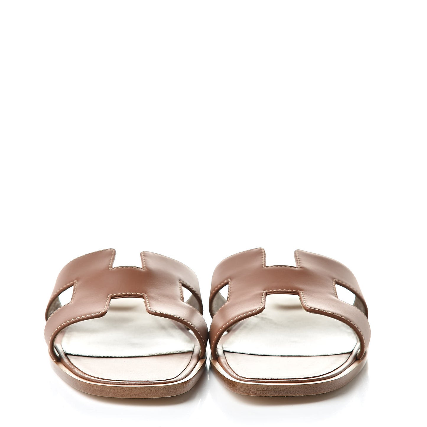 Box Calfskin Oran Sandals 38 Gold