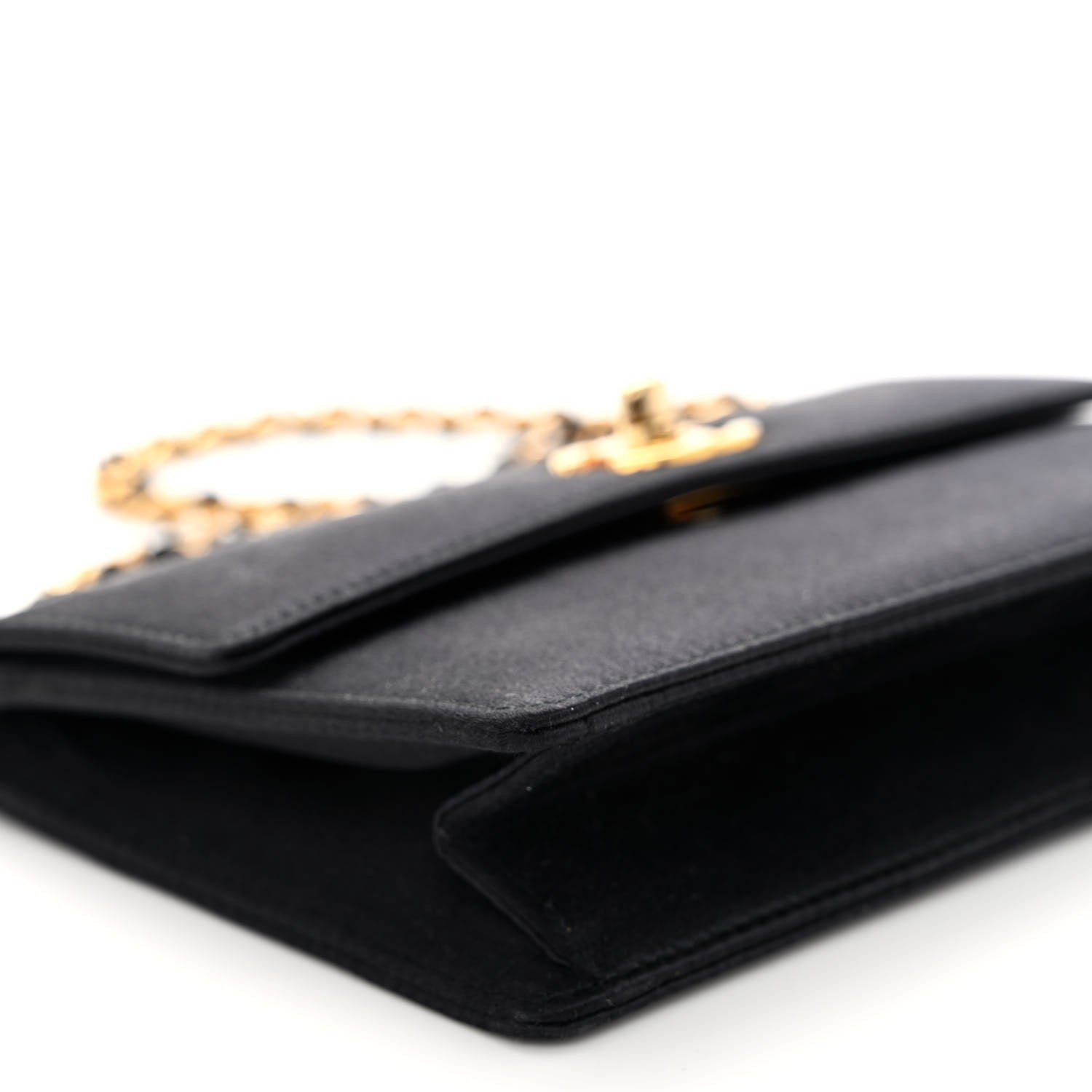 Chanel Satin Mini Flap Black 9 of 10