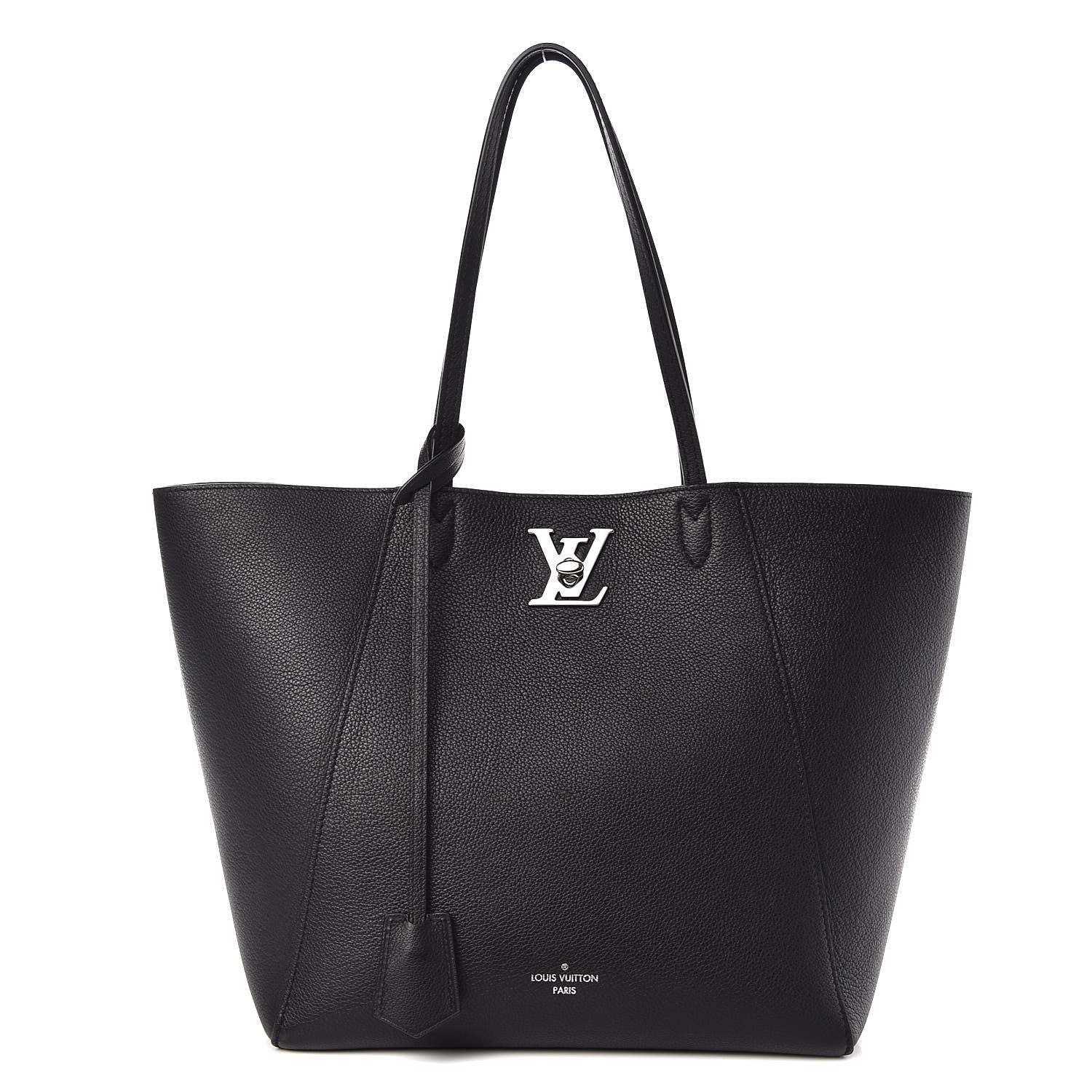 Louis Vuitton Calfskin Lockme Cabas Black 1 of 16