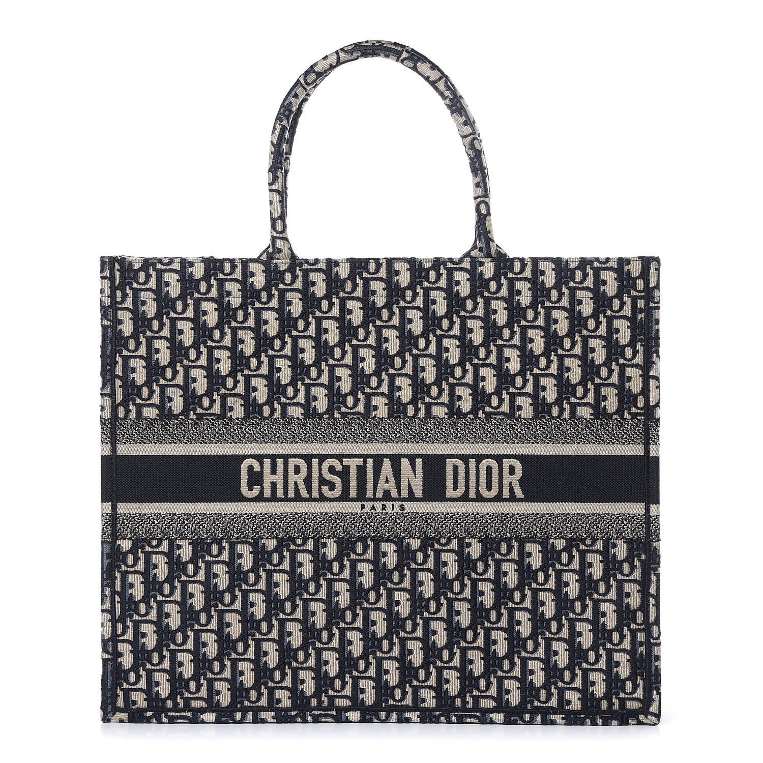Christian Dior Oblique Book Tote Blue Multicolor 1 of 8