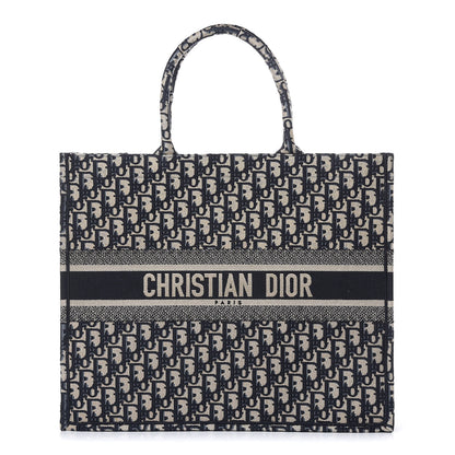 Christian Dior Oblique Book Tote Blue Multicolor 1 of 8