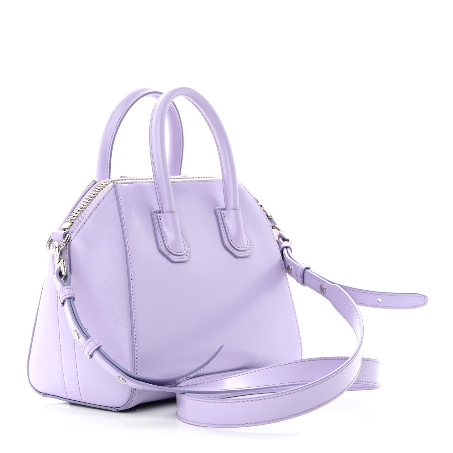 Shiny Lord Calfskin Mini Antigona Lilac