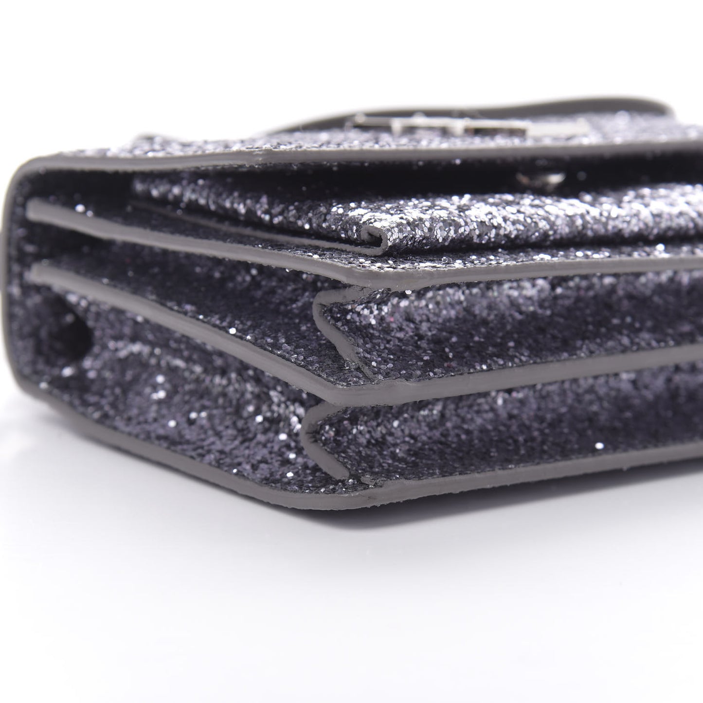 Glitter Nappa Small Monogram Sunset Grey