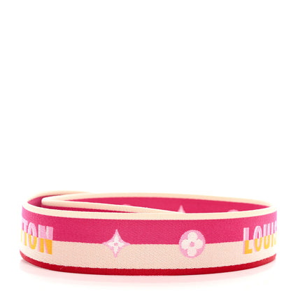 Louis Vuitton Jacquard Speedy Bandouliere 20 Shoulder Strap Fuchsia 2 of 3