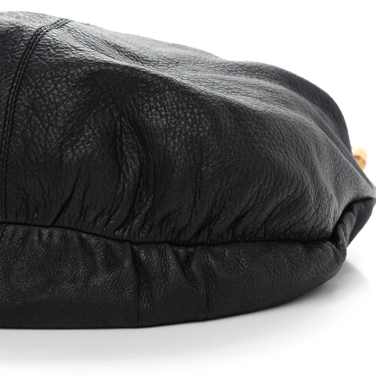 Gucci Pebbled Calfskin Medium Jungle Hobo Black 9 of 11