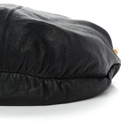 Gucci Pebbled Calfskin Medium Jungle Hobo Black 9 of 11
