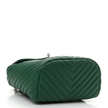 Chanel Lambskin Chevron Quilted Small Urban Spirit Backpack Green 4 of 10