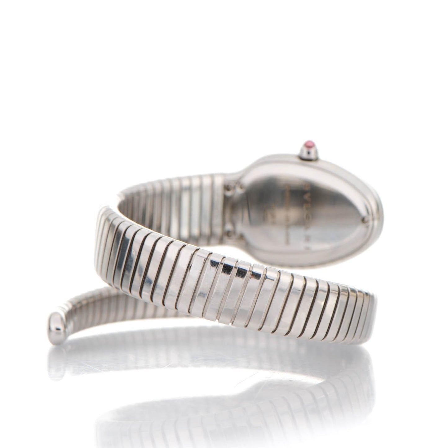 Stainless Steel Diamond Bezel 35mm Serpenti Tubogas Quartz Watch