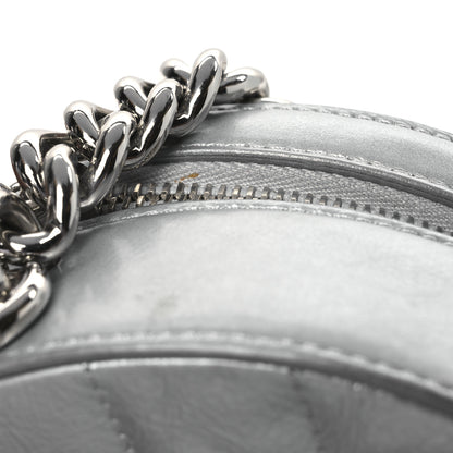 Chanel Metallic Glazed Calfskin Round As Earth Evening Bag Silver 12 of 14