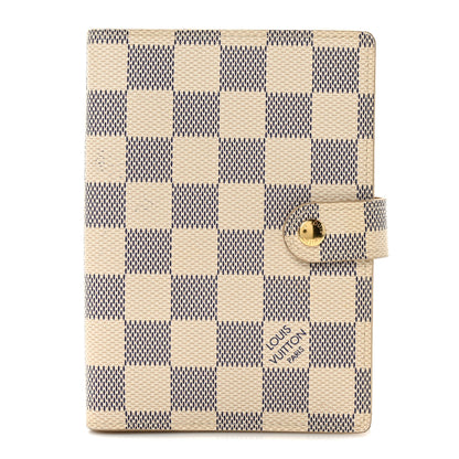 Louis Vuitton Damier Azur Small Ring Agenda Cover 1 of 6