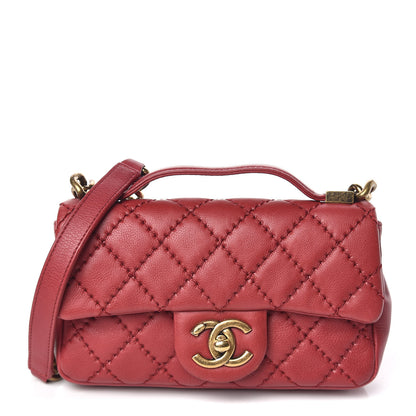 Chanel Calfskin Quilted Mini Urban Day Flap Red 1 of 9