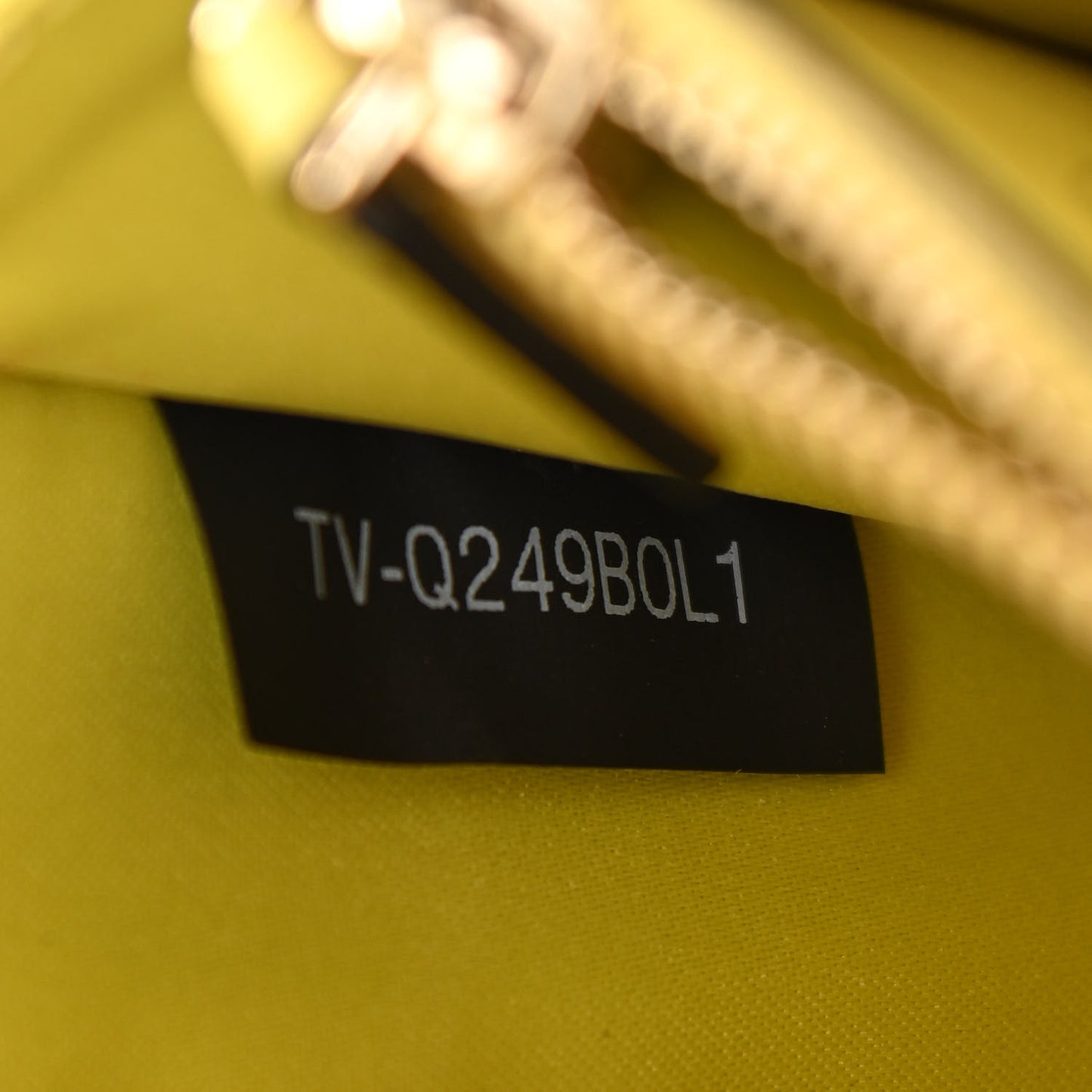 Calfskin Rockstud Wallet on Chain Light Yellow